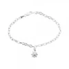 Pulsera Cadena Rolo Alargada Plata