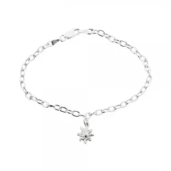 Pulsera Cadena Rolo Alargada Plata