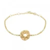 Pulsera Chapa Etrusca Mountain Plata Dorada