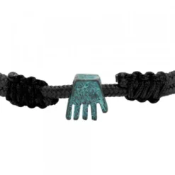Pulsera Charm Mano de Irulegi Plata Oxidada