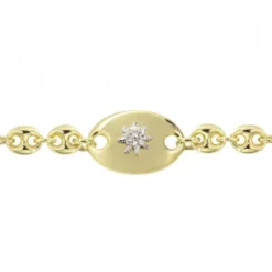 Pulsera Donna de Plata Dorada