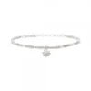 Pulsera Eguzkilore Cadena Mallina Facetada Plata