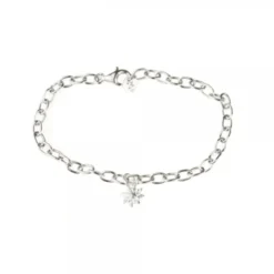 Pulsera Eguzkilore Cadena Rolo de Plata
