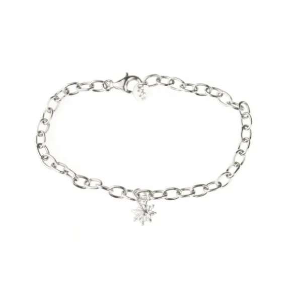 Pulsera Eguzkilore Cadena Rolo de Plata