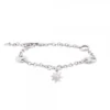 Pulsera Eguzkilore Cadena Rolo y Calabrote de Plata