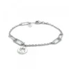 Pulsera Eguzkilore Eslabones Jaspeados Plata