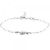Pulsera Eguzkilore Plata Rosa con Bolitas de Plata