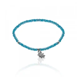 Pulsera Elástica Turquesa con Eguzkilore