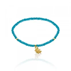 Pulsera Elástica Turquesa con Eguzkilore