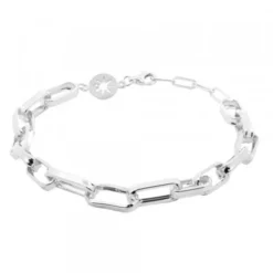 Pulsera Eslabones Alargados de Plata
