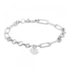 Pulsera Eslabones y Aros Eguzkilore Plata