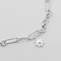 Pulsera Eslabones y Aros Eguzkilore Plata