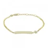 Pulsera Identidad Plata Dorada Eguzkilore Personalizable