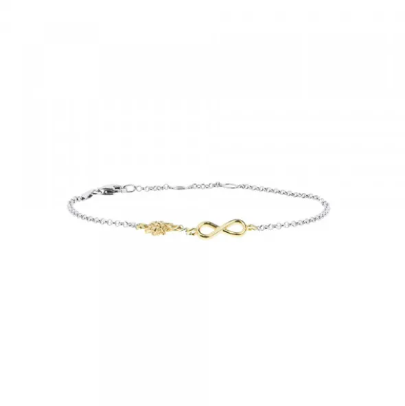 Pulsera Infinito con Eguzkilore Bicolor