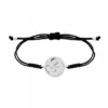 Pulsera Lauburu Redondo Plata Negra