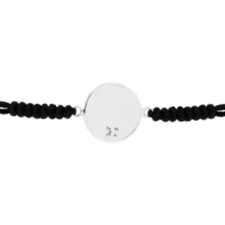 Pulsera Lauburu Redondo Plata Negra