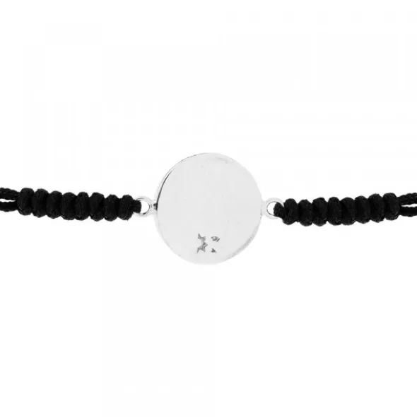Pulsera Lauburu Redondo Plata Negra