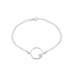 Pulsera Luna Llena Plata