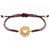 Pulsera Macramé Etrusca Mountain Plata dorada