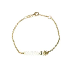 Pulsera Mamá con Eguzkilore de Oro