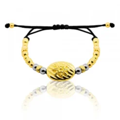 Pulsera Mask de Plata Dorada