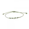 Pulsera Mik Verde Eguzkilore Oro y Diamante