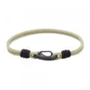 Pulsera Mosquetón Eguzkilore y Nylon Beige