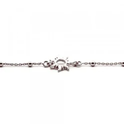 Pulsera Mountain de Plata con Cadena de Bolitas