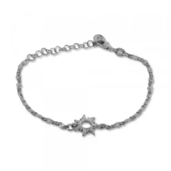 Pulsera Mountain de Plata con Eslabón Alargado