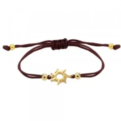 Pulsera Mountain Plata Dorada de Macramé