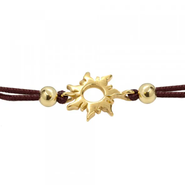 Pulsera Mountain Plata Dorada de Macramé