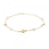 Pulsera Mountain Plata Dorada y Perlas
