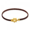 Pulsera Mountain Rígida Acero Cobre y Plata Dorada