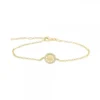 Pulsera Orla Plata Dorada con Circonitas